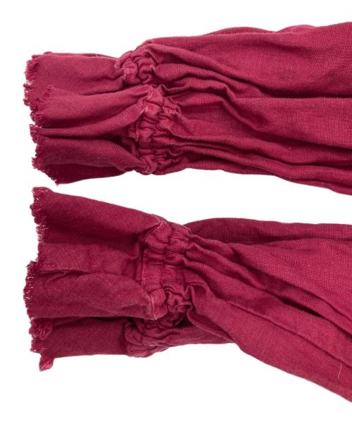 nest Robe（ネストローブ）nest Robe (ネストローブ) リネンワンピース ワインレッド サイズ:FREEの古着・服飾アイテム