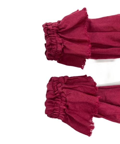 nest Robe（ネストローブ）nest Robe (ネストローブ) リネンワンピース ワインレッド サイズ:FREEの古着・服飾アイテム