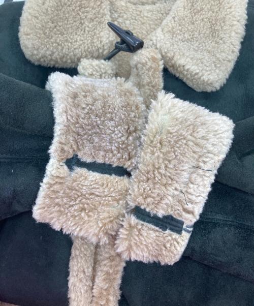 TEODEM（テオデム）teodem (テオデム) ムートンジャケット ブラック サイズ:Lの古着・服飾アイテム