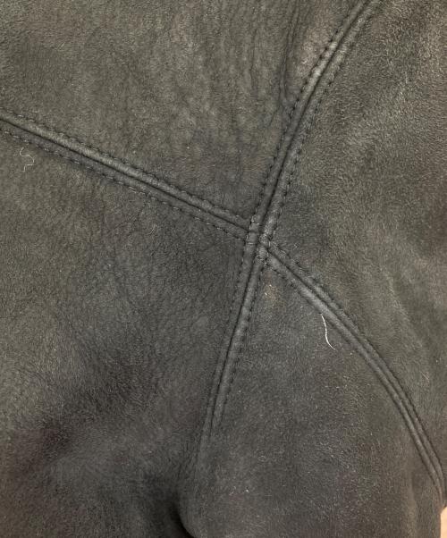 TEODEM（テオデム）teodem (テオデム) ムートンジャケット ブラック サイズ:Lの古着・服飾アイテム