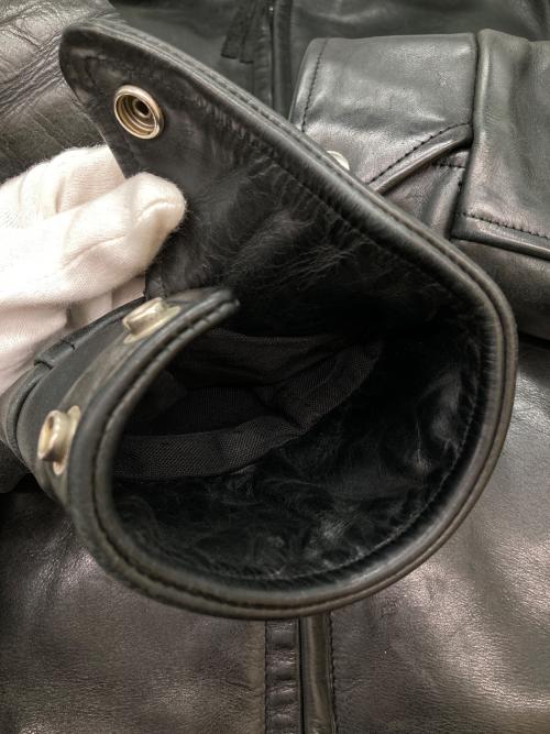 squadron（スクアドロン）squadron (スクアドロン) シングルライダースレザージャケット ブラック サイズ:38の古着・服飾アイテム