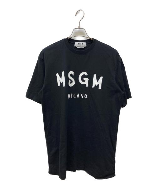 MSGM（エムエスジーエム）MSGM (エムエスジーエム) ロゴワンピース ブラック サイズ:XSの古着・服飾アイテム
