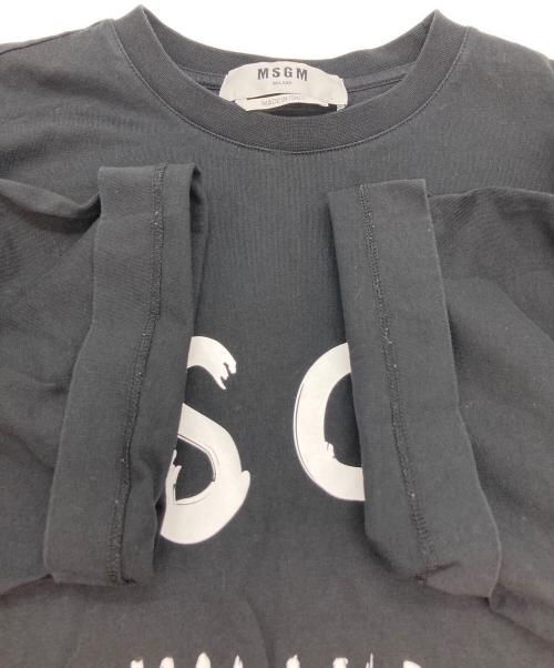 MSGM（エムエスジーエム）MSGM (エムエスジーエム) ロゴワンピース ブラック サイズ:XSの古着・服飾アイテム