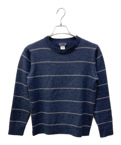 Patagonia（パタゴニア）Patagonia (パタゴニア) ボーダーニット ネイビー サイズ:Mの古着・服飾アイテム