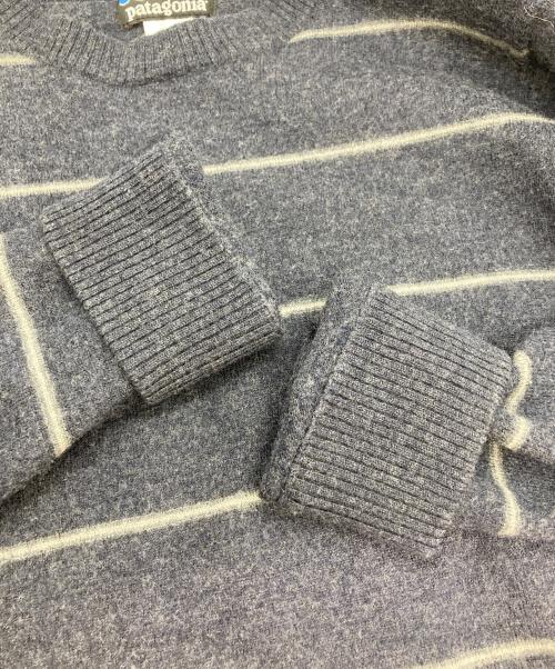 Patagonia（パタゴニア）Patagonia (パタゴニア) ボーダーニット ネイビー サイズ:Mの古着・服飾アイテム