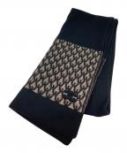 CHANELシャネル）の古着「ココマークカシミヤブレンドマフラー」｜ブラック