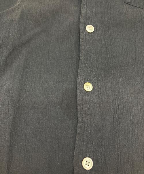 ISSEY MIYAKE（イッセイミヤケ）ISSEY MIYAKE (イッセイミヤケ) バンドカラーシャツ ブラック サイズ:3の古着・服飾アイテム