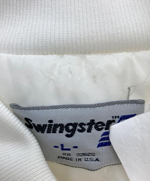 Swing ster（スウィングスター）Swing ster (スウィングスター) キルティングスタジャン ホワイト サイズ:Lの古着・服飾アイテム