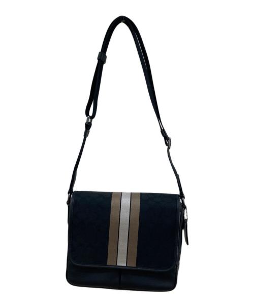 COACH（コーチ）COACH (コーチ) ショルダーバッグ ブラック×ベージュの古着・服飾アイテム