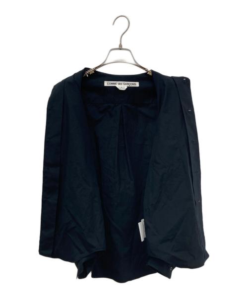 COMME des GARCONS（コムデギャルソン）COMME des GARCONS (コムデギャルソン) 袖ギャザー丸襟シャツ ブラック サイズ:XSの古着・服飾アイテム
