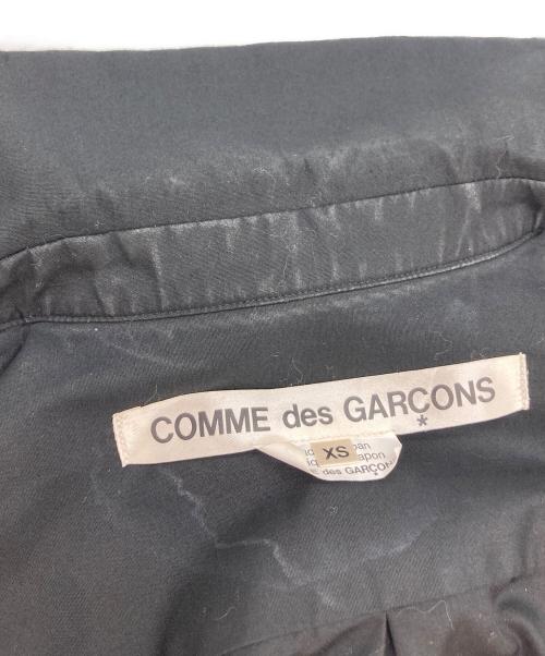 COMME des GARCONS（コムデギャルソン）COMME des GARCONS (コムデギャルソン) 袖ギャザー丸襟シャツ ブラック サイズ:XSの古着・服飾アイテム