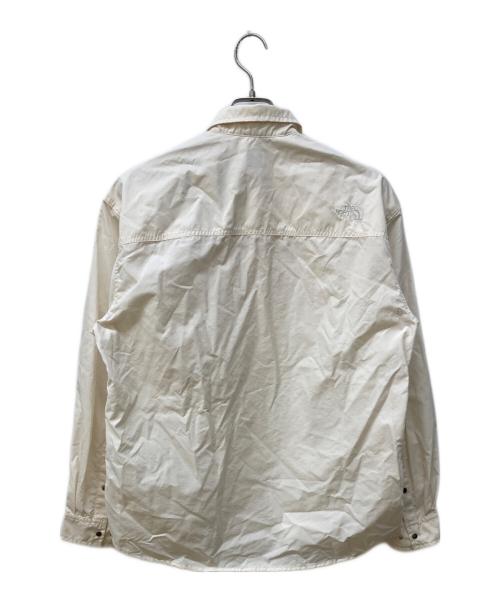 THE NORTH FACE（ザ ノース フェイス）THE NORTH FACE (ザ ノース フェイス) ロングスリーブヌプシシャツ アイボリー サイズ:M 未使用品の古着・服飾アイテム