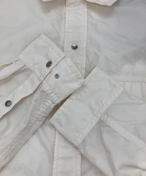 THE NORTH FACE（ザ ノース フェイス）THE NORTH FACE (ザ ノース フェイス) ロングスリーブヌプシシャツ アイボリー サイズ:M 未使用品の古着・服飾アイテム