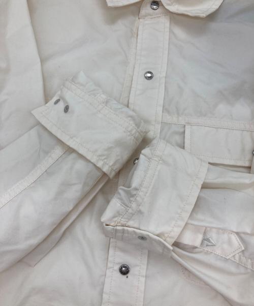 THE NORTH FACE（ザ ノース フェイス）THE NORTH FACE (ザ ノース フェイス) ロングスリーブヌプシシャツ アイボリー サイズ:M 未使用品の古着・服飾アイテム