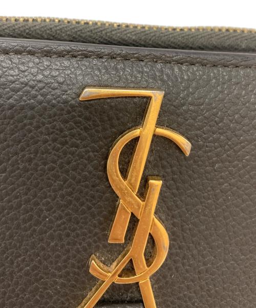 Yves Saint Laurent（イヴサンローラン）Yves Saint Laurent (イヴサンローラン) 2つ折り財布 グレーの古着・服飾アイテム