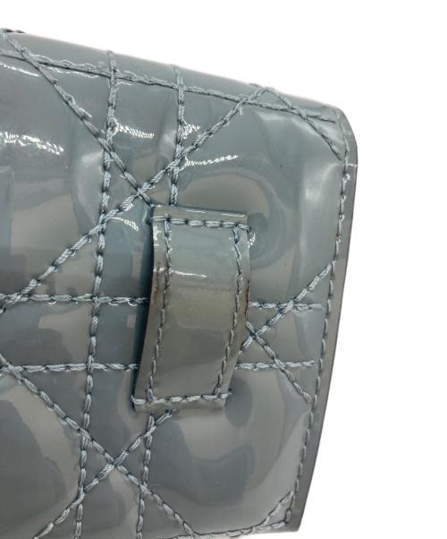 Christian Dior（クリスチャン ディオール）Christian Dior (クリスチャン ディオール) カナージュ/ショルダーウォレット ブルーの古着・服飾アイテム