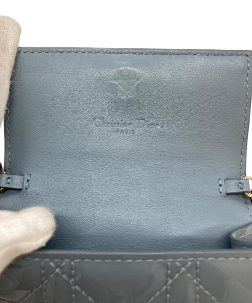 Christian Dior（クリスチャン ディオール）Christian Dior (クリスチャン ディオール) カナージュ/ショルダーウォレット ブルーの古着・服飾アイテム