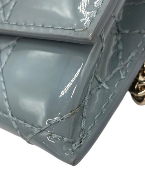 Christian Dior（クリスチャン ディオール）Christian Dior (クリスチャン ディオール) カナージュ/ショルダーウォレット ブルーの古着・服飾アイテム