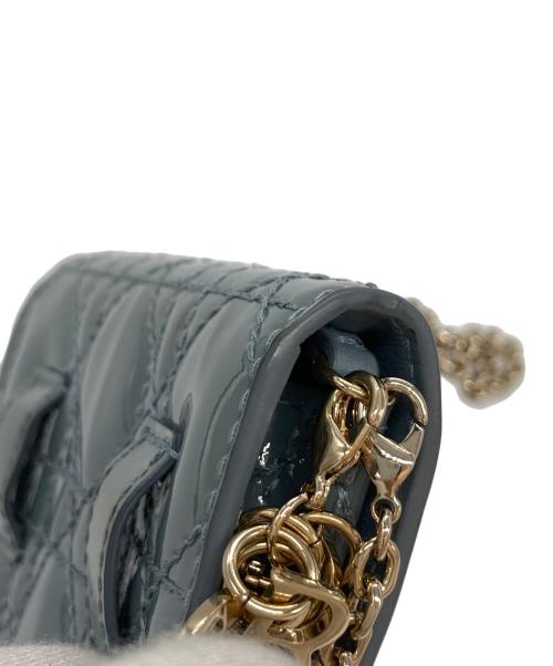 Christian Dior（クリスチャン ディオール）Christian Dior (クリスチャン ディオール) カナージュ/ショルダーウォレット ブルーの古着・服飾アイテム