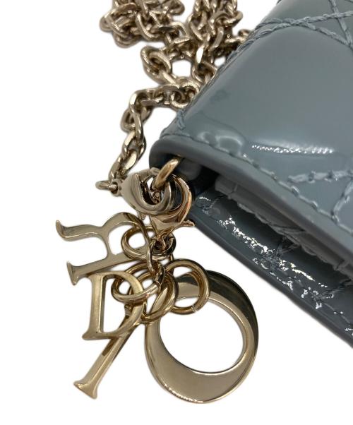 Christian Dior（クリスチャン ディオール）Christian Dior (クリスチャン ディオール) カナージュ/ショルダーウォレット ブルーの古着・服飾アイテム