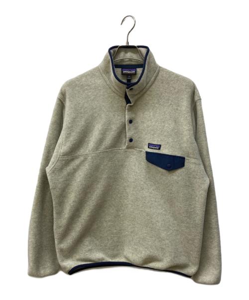 Patagonia（パタゴニア）Patagonia (パタゴニア) ライトウェイト・シンチラ・スナップT/フリースプルオーバー ライトグレー サイズ:Mの古着・服飾アイテム