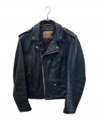 Schottショット）の古着「618ダブルライダースジャケット」｜ブラック