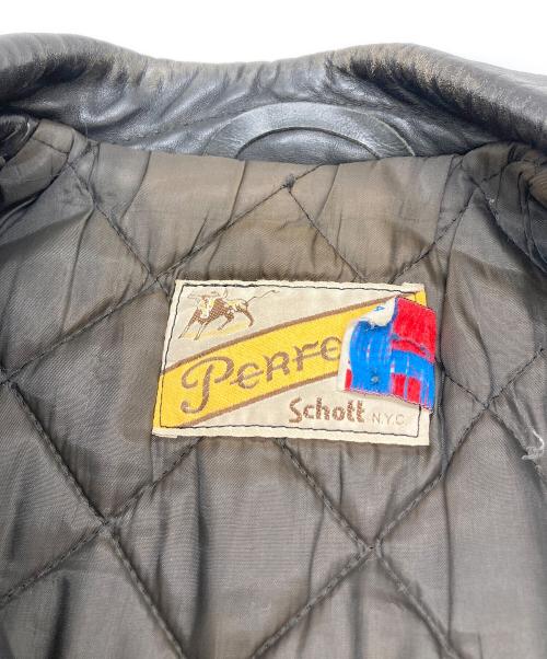 Schott（ショット）Schott (ショット) 618ダブルライダースジャケット ブラック サイズ:Mの古着・服飾アイテム