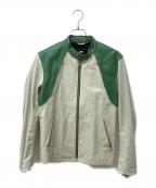 HAROLD'S GEARハロルズギア）の古着「シングルライダースジャケット」｜グリーン