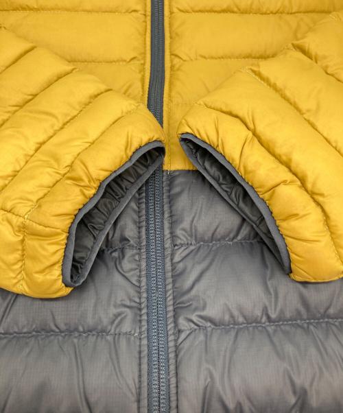 Patagonia（パタゴニア）Patagonia (パタゴニア) ダウン・セーター/ダウンジャケット マスタード×ネイビー サイズ:XSの古着・服飾アイテム