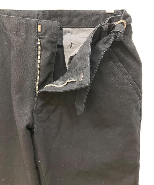 Jean Paul Gaultier homme（ジャンポールゴルチェオム）Jean Paul GAULTIER HOMME (ジャンポールゴルチェオム) サイドシンチベルテッドパンツ ブラック サイズ:52の古着・服飾アイテム