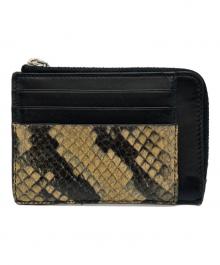 BALLY（バリー）の古着「パイソン柄コインケース」｜ブラック