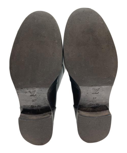 LOUIS VUITTON（ルイ ヴィトン）LOUIS VUITTON (ルイ ヴィトン) レザーロングブーツ ブラック サイズ:37の古着・服飾アイテム