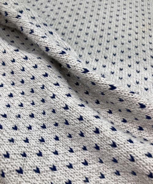 Eddie Bauer（エディーバウアー）Eddie Bauer (エディーバウアー) バーズアイニット グレー×ブルー サイズ:XLの古着・服飾アイテム