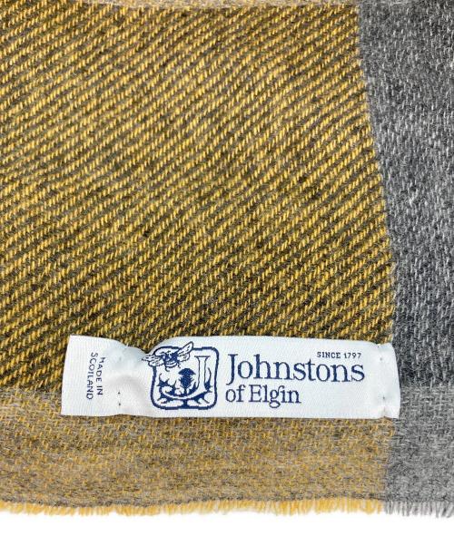 JOHNSTONS OF ELGIN（ジョンストンズオブエルガン）JOHNSTONS OF ELGIN (ジョンストンズオブエルガン) カシミヤ大判ストール グレーの古着・服飾アイテム