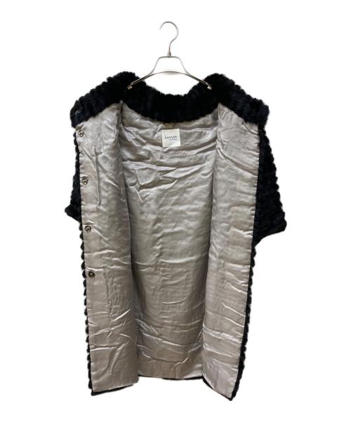 LANVIN en Bleu（ランバンオンブルー）LANVIN en Bleu (ランバンオンブルー) ファーコート ブラック サイズ:‐の古着・服飾アイテム