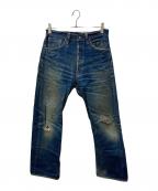 WAREHOUSEウエアハウス）の古着「1001 セルビッチデニムパンツ」｜インディゴ
