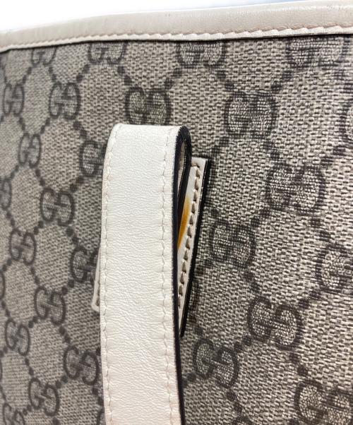 GUCCI（グッチ）GUCCI (グッチ) GGスプリームPVCトートバッグ ベージュの古着・服飾アイテム