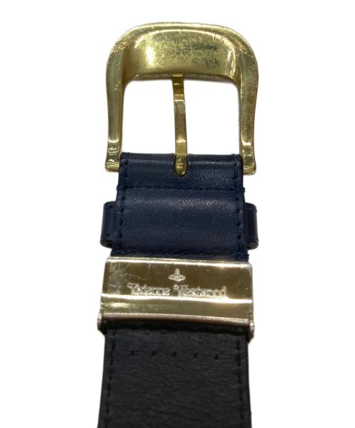 Vivienne Westwood（ヴィヴィアンウエストウッド）Vivienne Westwood (ヴィヴィアンウエストウッド) オーブ総柄レザーベルト ブラウンの古着・服飾アイテム