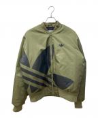 adidasアディダス）の古着「MA-1ジャケット」｜カーキ