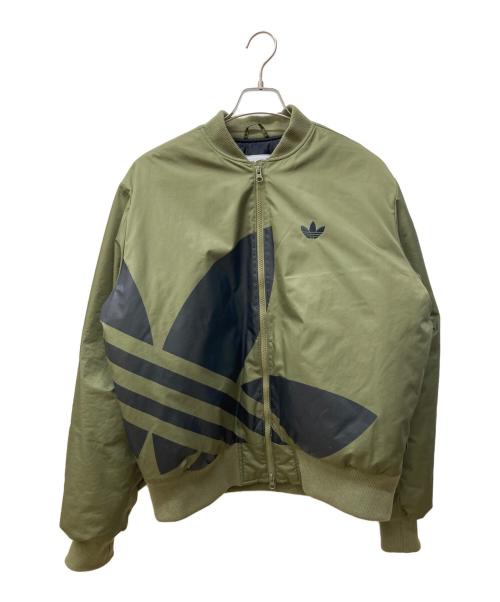 adidas（アディダス）adidas (アディダス) MA-1ジャケット カーキ サイズ:Ⅿの古着・服飾アイテム