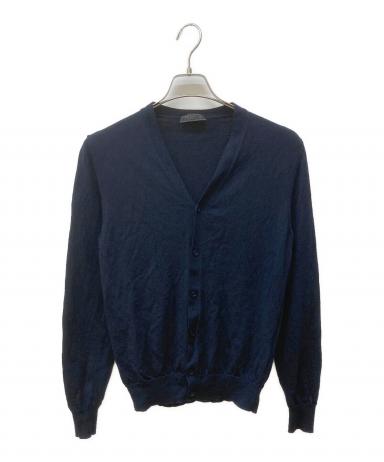 中古・古着通販】PRADA (プラダ) バージンウールカーディガン ネイビー