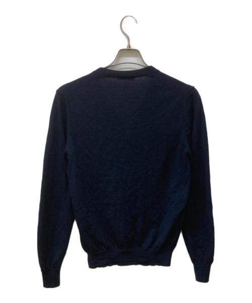 PRADA（プラダ）PRADA (プラダ) バージンウールカーディガン ネイビー サイズ:46の古着・服飾アイテム