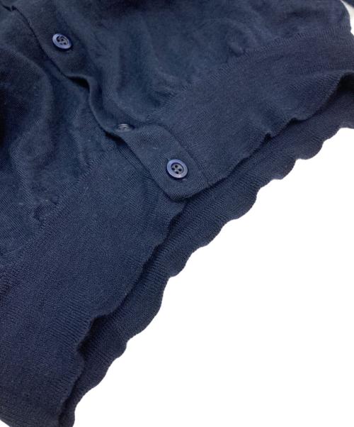 PRADA（プラダ）PRADA (プラダ) バージンウールカーディガン ネイビー サイズ:46の古着・服飾アイテム