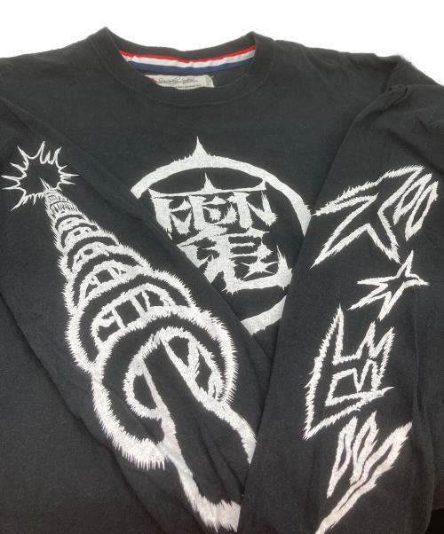 SEVESKIG（セヴシグ）SEVESKIG (セヴシグ) KenKen プリントカットソー ブラック サイズ:Ｌの古着・服飾アイテム