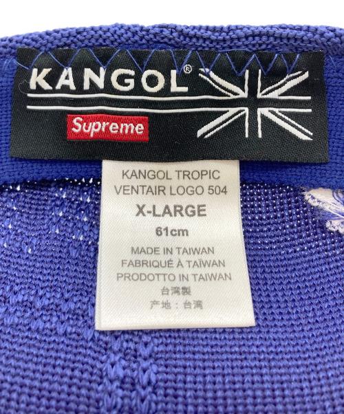 SUPREME（シュプリーム）SUPREME (シュプリーム) KANGOL (カンゴール) キャスケット ブルー サイズ:XLの古着・服飾アイテム
