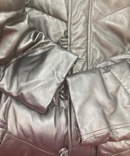 Wind Armor（ウィンドアーマー）Wind Armor (ウィンドアーマー) ラムレザーダウンジャケット ブラック サイズ:Ｌの古着・服飾アイテム