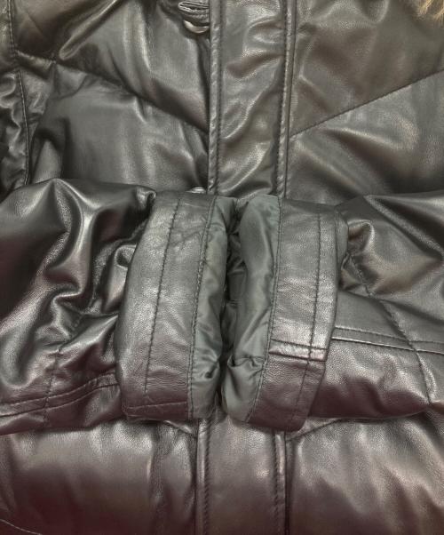 Wind Armor（ウィンドアーマー）Wind Armor (ウィンドアーマー) ラムレザーダウンジャケット ブラック サイズ:Ｌの古着・服飾アイテム