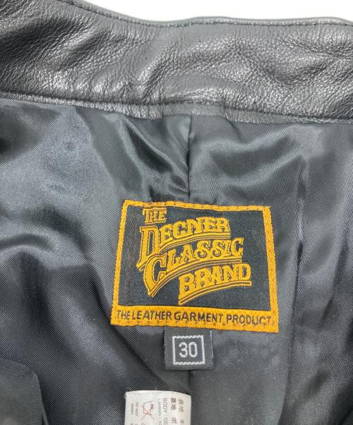 DEGNER（デグナー）DEGNER (デグナー) レザーパンツ ブラック サイズ:Mの古着・服飾アイテム