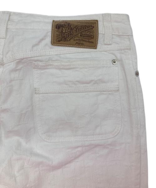 LOUIS VUITTON（ルイ ヴィトン）LOUIS VUITTON (ルイ ヴィトン) モノグラムフレアデニムパンツ ホワイト サイズ:40の古着・服飾アイテム