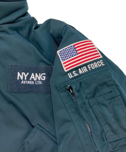 AVIREX（アヴィレックス）AVIREX (アヴィレックス) ミリタリージャケット ブルー サイズ:Mの古着・服飾アイテム
